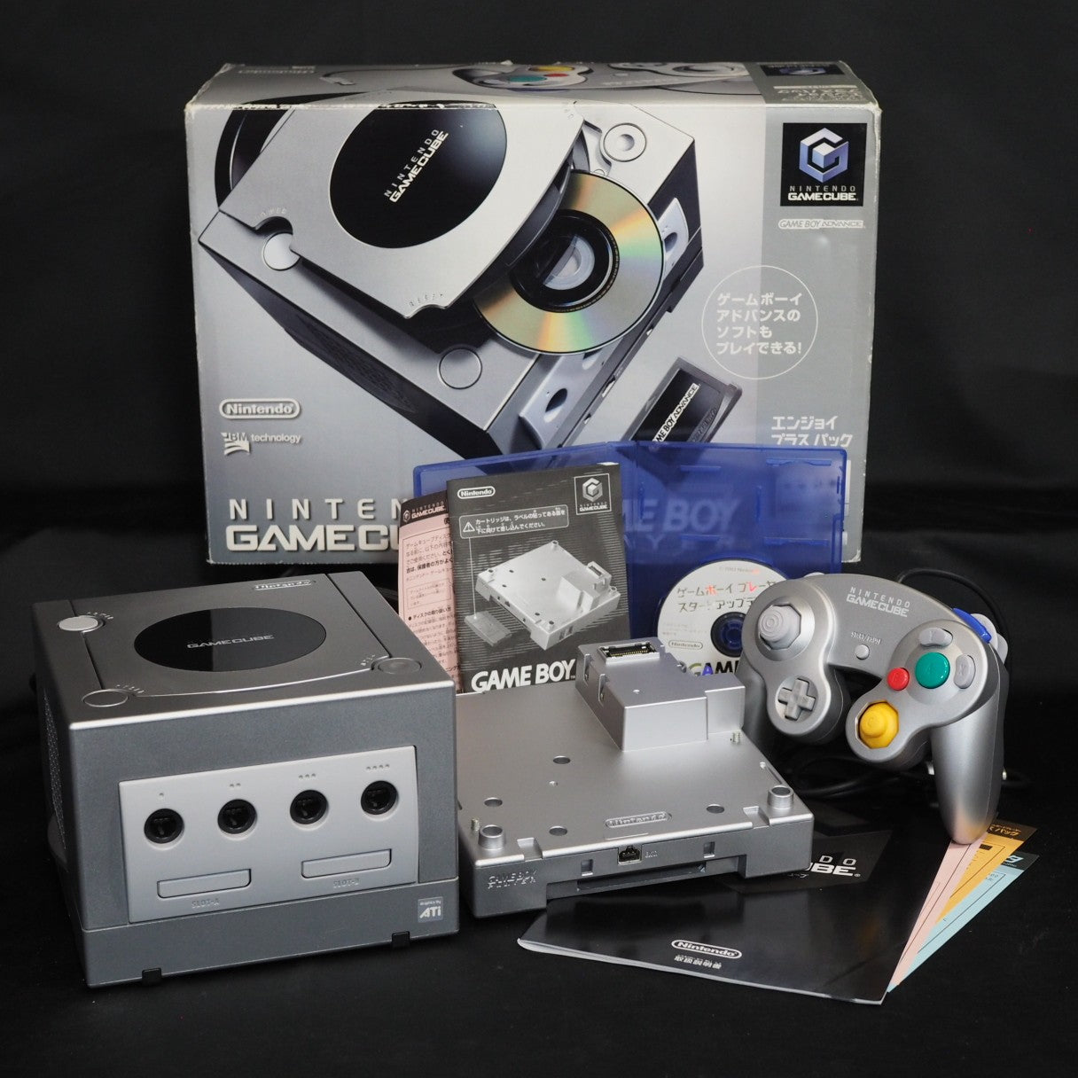 Nintendo GameCube Enjoy Game Pack Silver Console GBP Boxed Tested Serial Match – Japanese retro console – Enjoy Game Japan