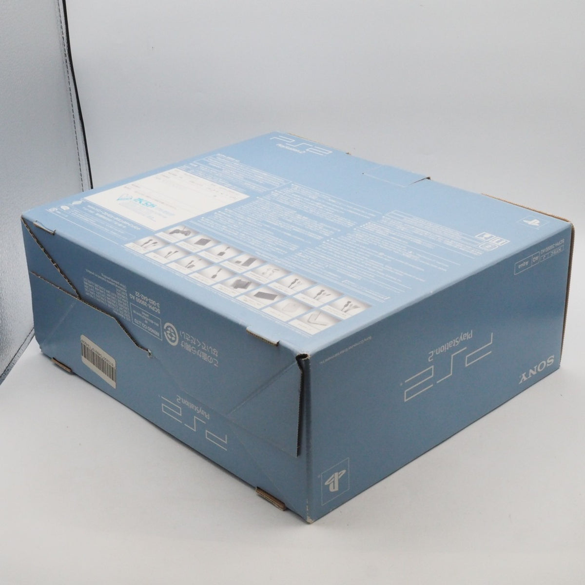 Sony PS2 Console SCPH-39000 AQ Aqua Blue Boxed Matching Serial NTSC-J Tested